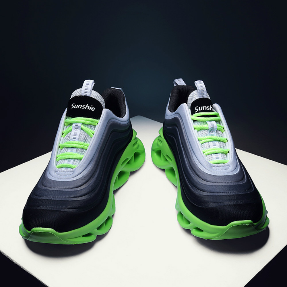 Men Women Air Cushion Running Shoes Sports Shoes Jogging Shoes Athletic Shoes - White EU 40